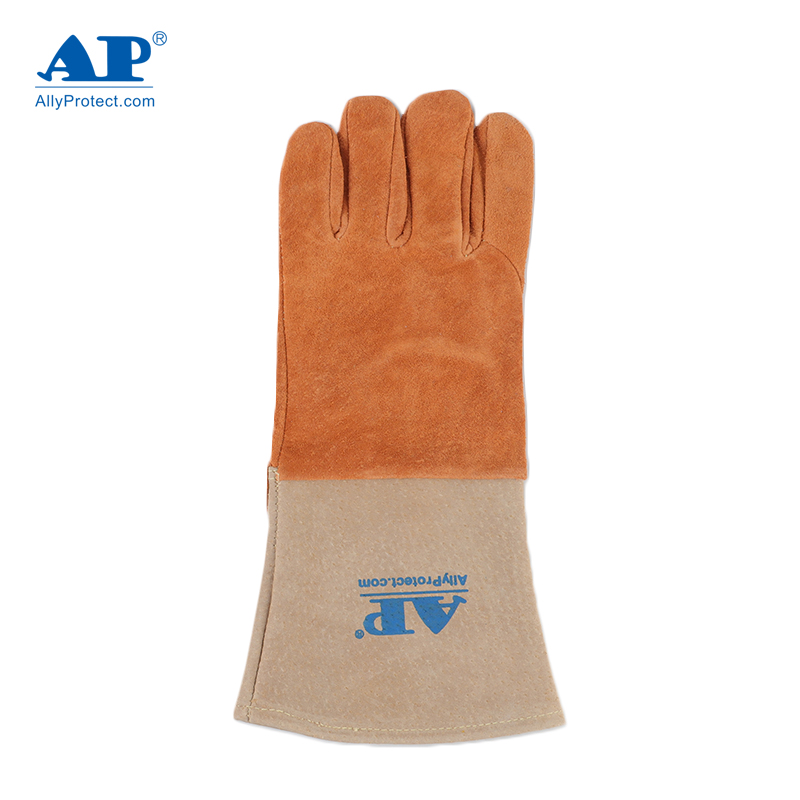 友盟AP-1200耐磨隔熱豬青皮電焊手套圖片2